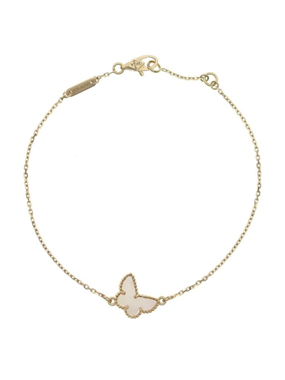 Van Cleef & Arpels Sweet Alhambra Papillon Mother of Pearl Bracelet